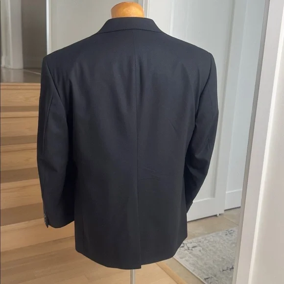 Oscar de la Renta Components Black Wool Blazer 38S - Picture 3 of 8